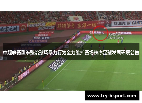 中超联赛重拳整治球场暴力行为全力维护赛场秩序足球发展环境公告